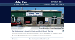 Desktop Screenshot of johncardaccidentrepaircentreplymouth.co.uk